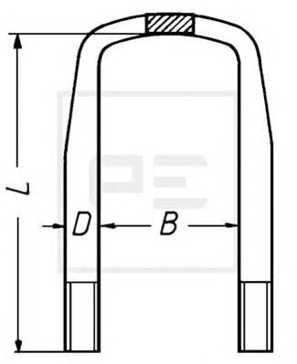 PE AUTOMOTIVE 03516120a -  Стремянка рессоры